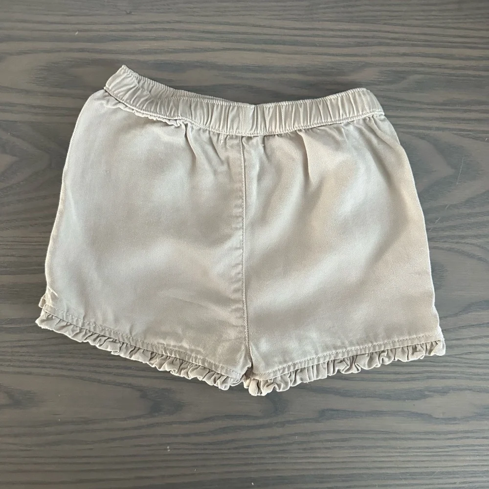 MILES THE LABEL TODDLER GIRL PAPERBAG WAIST SHORTS & WOVEN LYOCELL SHORTS